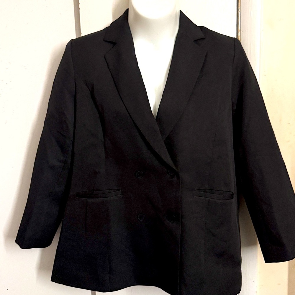 Lioness Wyoming Black Double Breasted Blazer XL